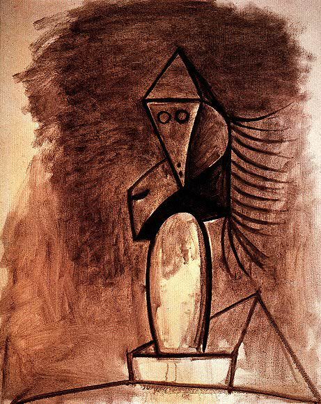 1944 TИte de femme. Pablo Picasso (1881-1973) Period of creation: 1943-1961