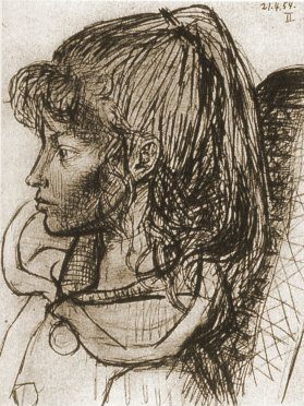 1954 Portrait de Sylvette David 07, Пабло Пикассо (1881-1973) Период: 1943-1961