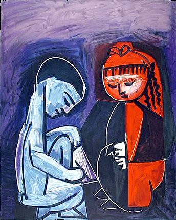 1952 Deux enfants Claude et Paloma. Pablo Picasso (1881-1973) Period of creation: 1943-1961