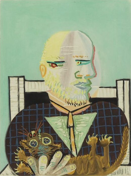 1960 Vollard et son chat. Pablo Picasso (1881-1973) Period of creation: 1943-1961