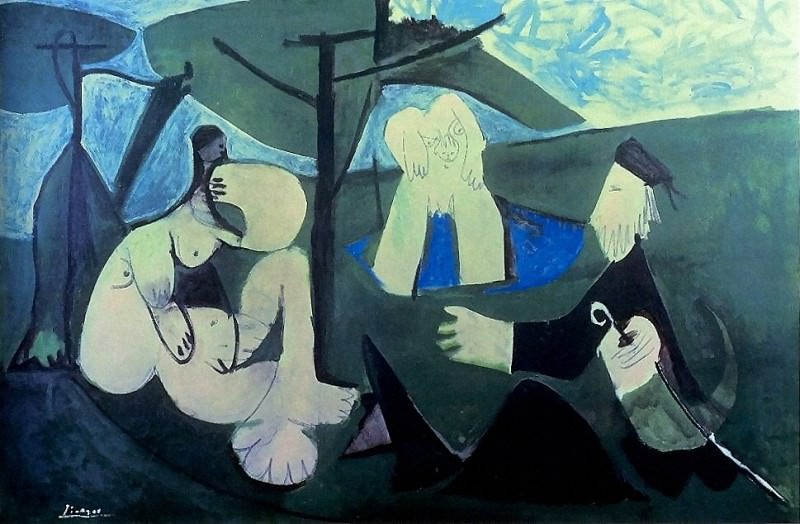 1960 Le dВjenuer sur lherbe 4, Пабло Пикассо (1881-1973) Период: 1943-1961