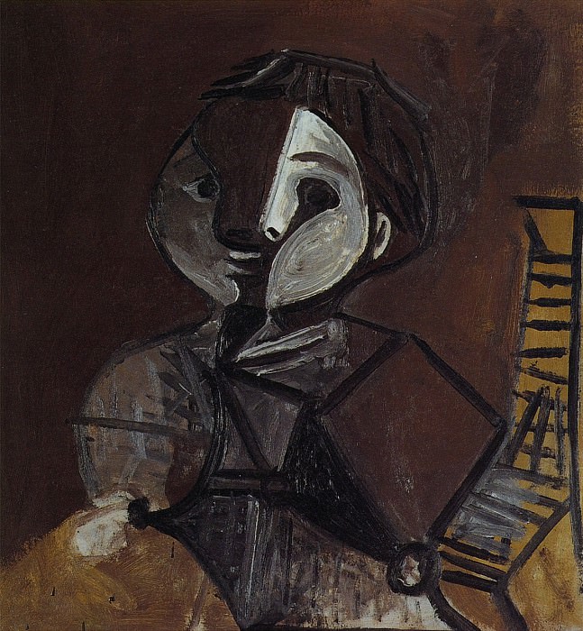 1950 Claude en brun et blanc. Пабло Пикассо (1881-1973) Период: 1943-1961