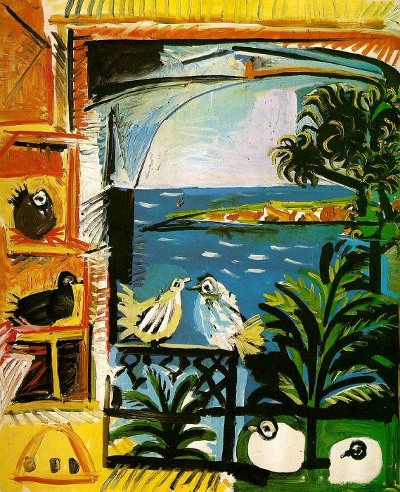 1957 Latelier (Les pigeons) III. Пабло Пикассо (1881-1973) Период: 1943-1961