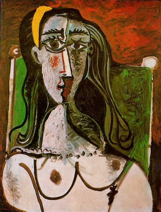 1960 Buste de femme assise. Пабло Пикассо (1881-1973) Период: 1943-1961