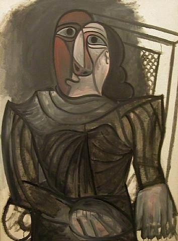 1943 Femme assie Е la robe grise. Pablo Picasso (1881-1973) Period of creation: 1943-1961