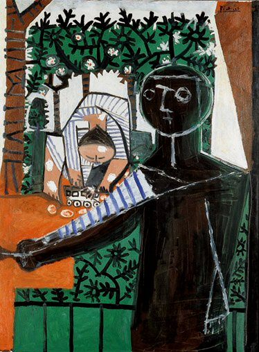 1953 Paloma devant le jardin, Pablo Picasso (1881-1973) Period of creation: 1943-1961