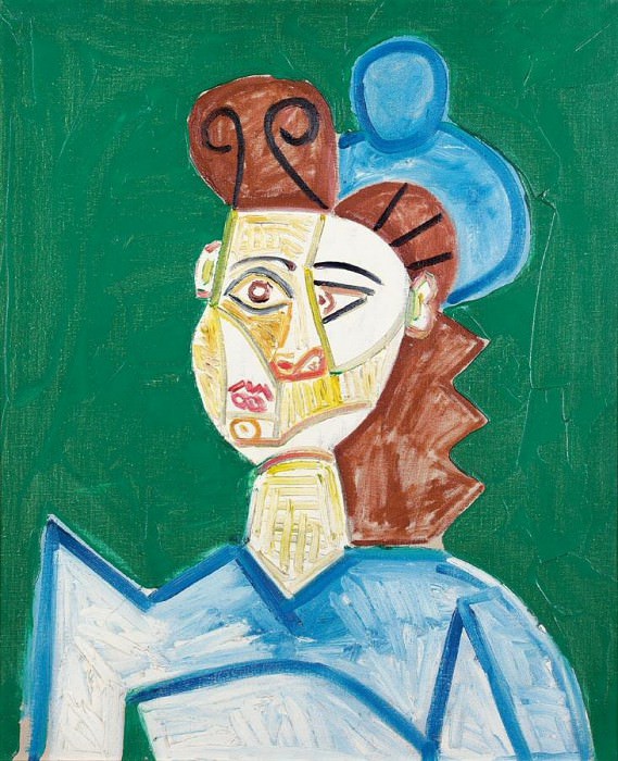 1947 Femme au chapeau. Пабло Пикассо (1881-1973) Период: 1943-1961