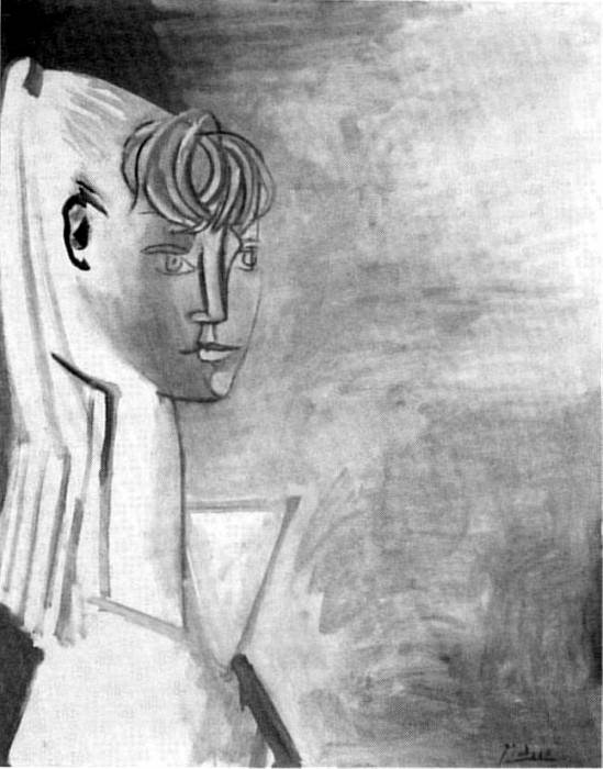1954 Portrait de Sylvette David 14. Пабло Пикассо (1881-1973) Период: 1943-1961