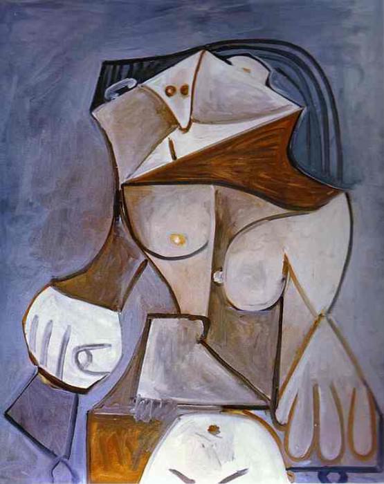 1959 Nu dans un fauteuil. Пабло Пикассо (1881-1973) Период: 1943-1961
