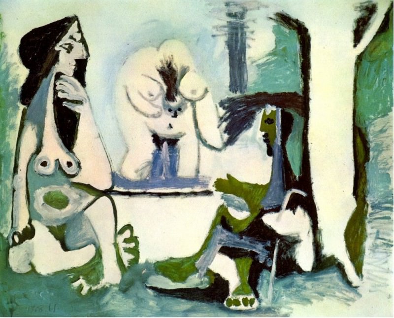 1961 Le dВjeuner sur lherbe (Manet) 12. Pablo Picasso (1881-1973) Period of creation: 1943-1961