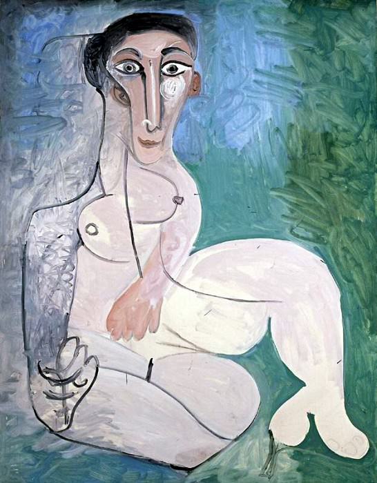 1961 Nu assis. Pablo Picasso (1881-1973) Period of creation: 1943-1961