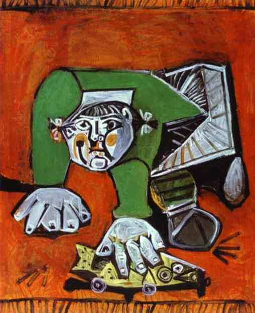 1950 Paloma sur fond rouge. Пабло Пикассо (1881-1973) Период: 1943-1961
