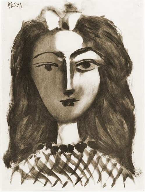 1949 TИte de jeune fille. Pablo Picasso (1881-1973) Period of creation: 1943-1961