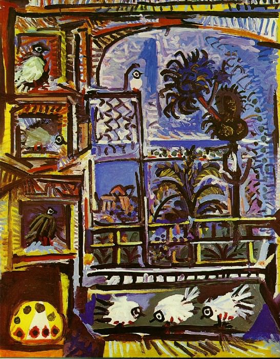 1957 Latelier (Les pigeons) IIII. Pablo Picasso (1881-1973) Period of creation: 1943-1961