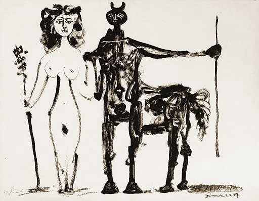 1947 Centaure et bacchante. Пабло Пикассо (1881-1973) Период: 1943-1961