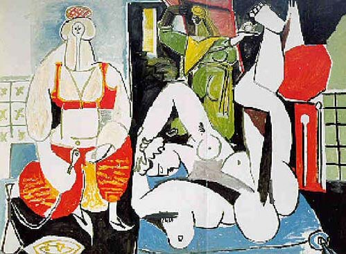1955 Les femmes dAlger (Delacroix) VIII. Пабло Пикассо (1881-1973) Период: 1943-1961