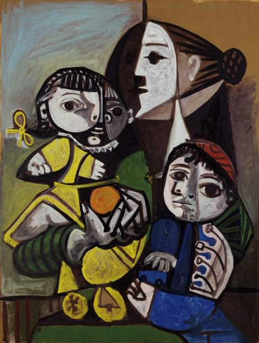 1951 MКre aux enfants a lorange. Пабло Пикассо (1881-1973) Период: 1943-1961