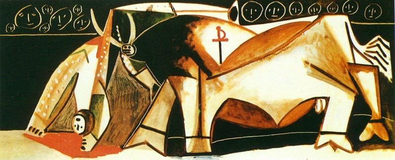 1955 ScКne de tauromachie (Le picador soulevВ). Пабло Пикассо (1881-1973) Период: 1943-1961
