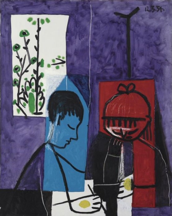 1954 Enfants dessinant. Пабло Пикассо (1881-1973) Период: 1943-1961