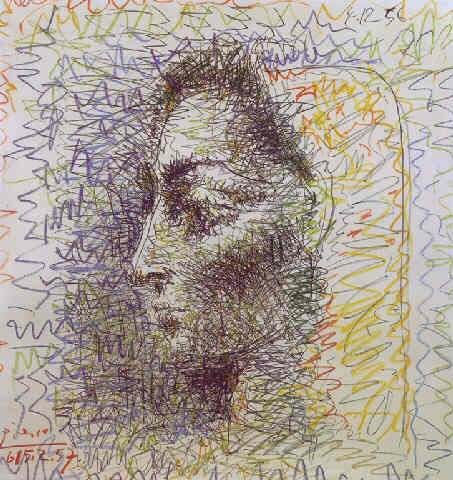 1957 Jacqueline. Пабло Пикассо (1881-1973) Период: 1943-1961