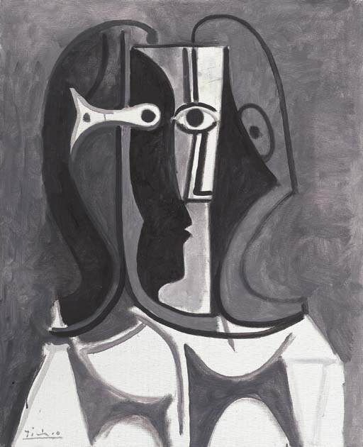 1960 Buste de femme III. Пабло Пикассо (1881-1973) Период: 1943-1961