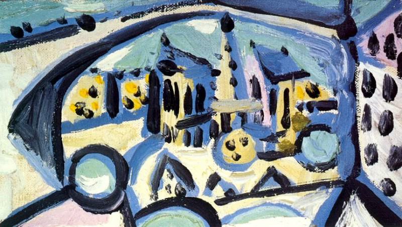 1945 Vue de Notre-Dame de Paris. Пабло Пикассо (1881-1973) Период: 1943-1961