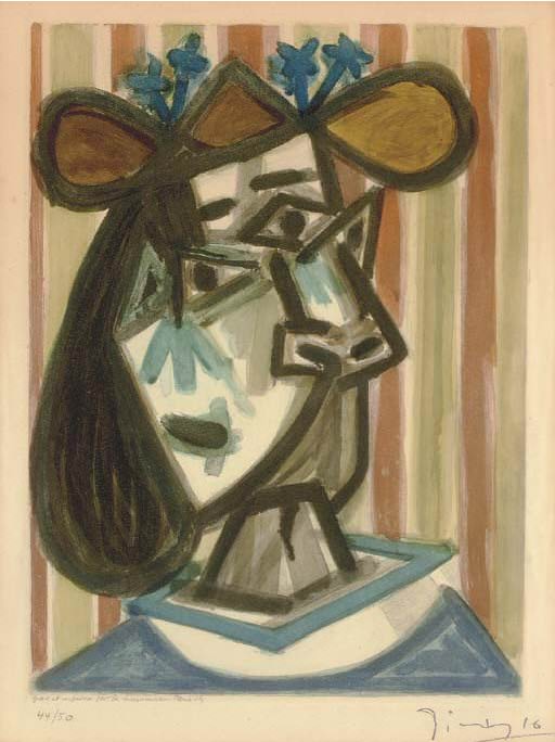 1943 TИte. Pablo Picasso (1881-1973) Period of creation: 1943-1961