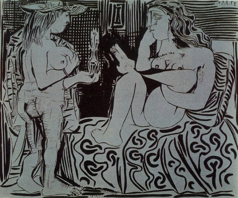 1959 Deux femmes. Pablo Picasso (1881-1973) Period of creation: 1943-1961
