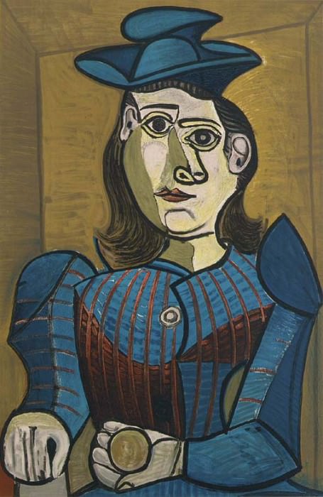 1960 Femme au chapeau bleu. Pablo Picasso (1881-1973) Period of creation: 1943-1961