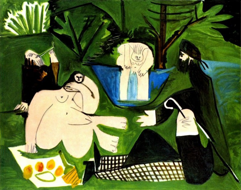 1960 Le dВjenuer sur lherbe (Manet) 2. Пабло Пикассо (1881-1973) Период: 1943-1961
