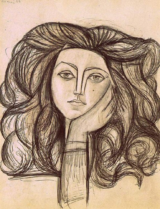 1946 Portrait de FranЗoise Gilot, Pablo Picasso (1881-1973) Period of creation: 1943-1961