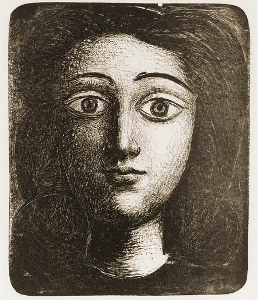 1945 TИte de jeune fille VI. Pablo Picasso (1881-1973) Period of creation: 1943-1961
