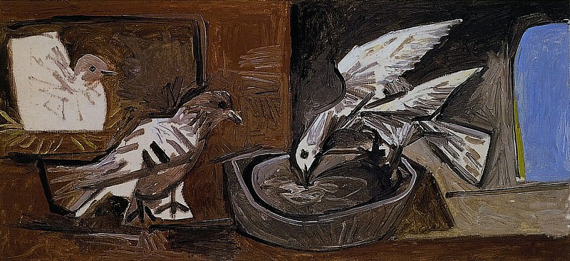 1960 Trois colombes, Пабло Пикассо (1881-1973) Период: 1943-1961