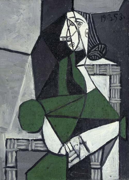 1953 Femme assise. Пабло Пикассо (1881-1973) Период: 1943-1961