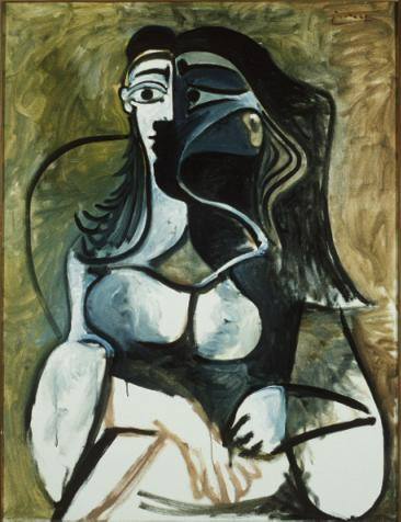 1960 Femme assise dans un fauteuil. Пабло Пикассо (1881-1973) Период: 1943-1961