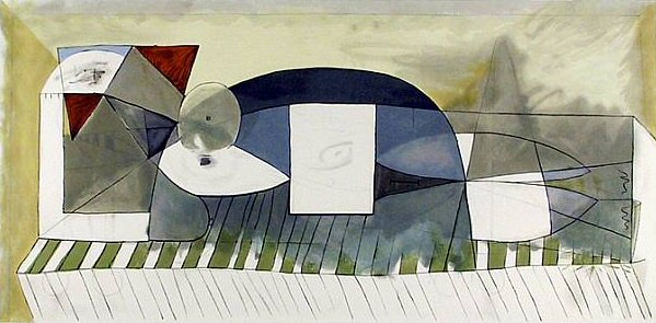 1946 Femme allongВe. Pablo Picasso (1881-1973) Period of creation: 1943-1961