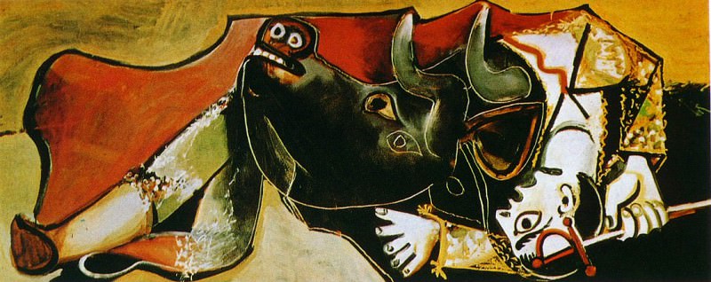 1955 ScКne de tauromachie (Le torero soulevВ). Пабло Пикассо (1881-1973) Период: 1943-1961