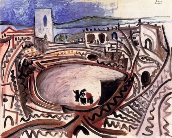 1960 Arles - les arКnes devant le RhУne. Пабло Пикассо (1881-1973) Период: 1943-1961