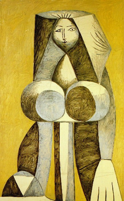 1946 Femme debout. Пабло Пикассо (1881-1973) Период: 1943-1961