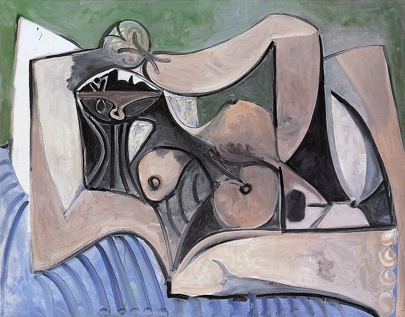 1960 Femme nue couchВe1. Pablo Picasso (1881-1973) Period of creation: 1943-1961
