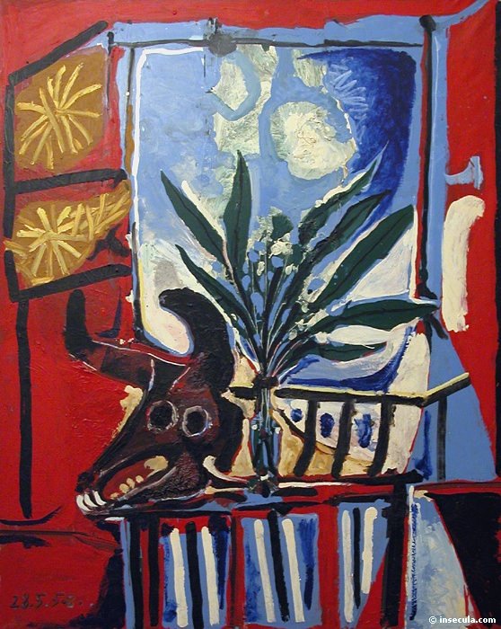 1958 Nature morte Е la tИte de taureau. Pablo Picasso (1881-1973) Period of creation: 1943-1961