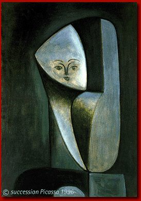 1946 TИte de femme (FranЗoise Gilot). Пабло Пикассо (1881-1973) Период: 1943-1961