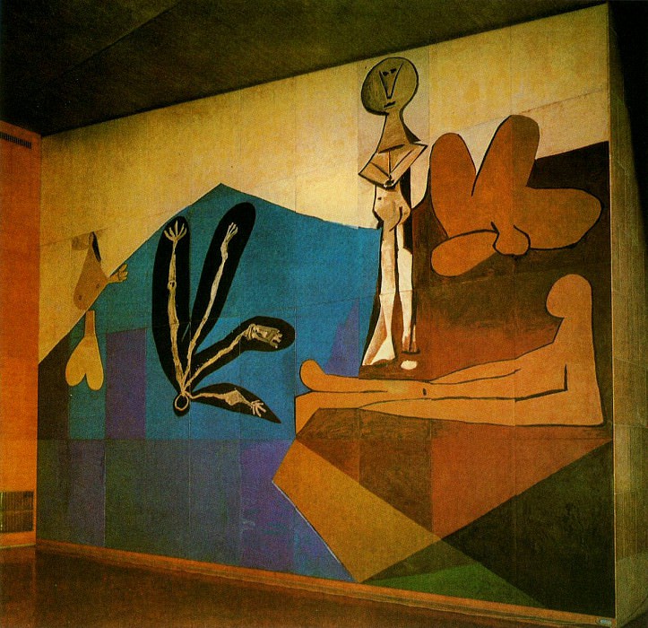 1958 La grande peinture de lUNESCO - La chute dIcare. Pablo Picasso (1881-1973) Period of creation: 1943-1961
