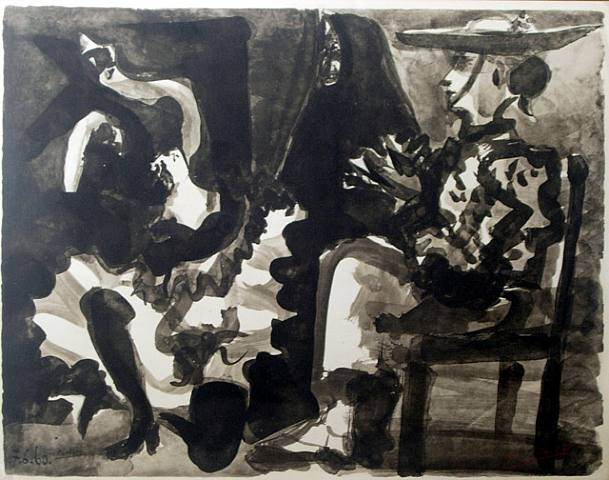 1960 Picador, femme et morte, Пабло Пикассо (1881-1973) Период: 1943-1961