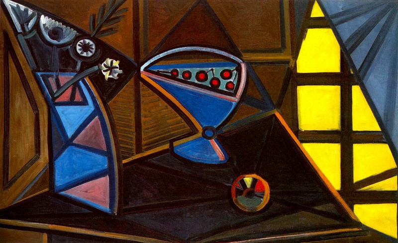 1943 Vase de fleurs et compotier 1. Пабло Пикассо (1881-1973) Период: 1943-1961