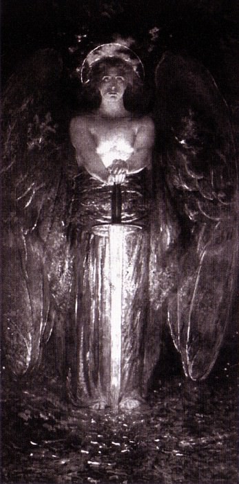 Блэшфилд, Эдвин Хауленд - Ангел с огненным мечом, 1893. Американские художники