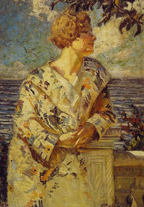 woman by the sea. American artists