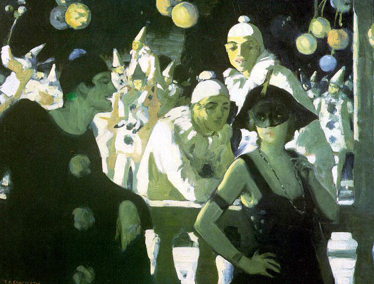 Чэттертон, Кларенс (1880-1973) - Коломбина и Арлекин. Американские художники