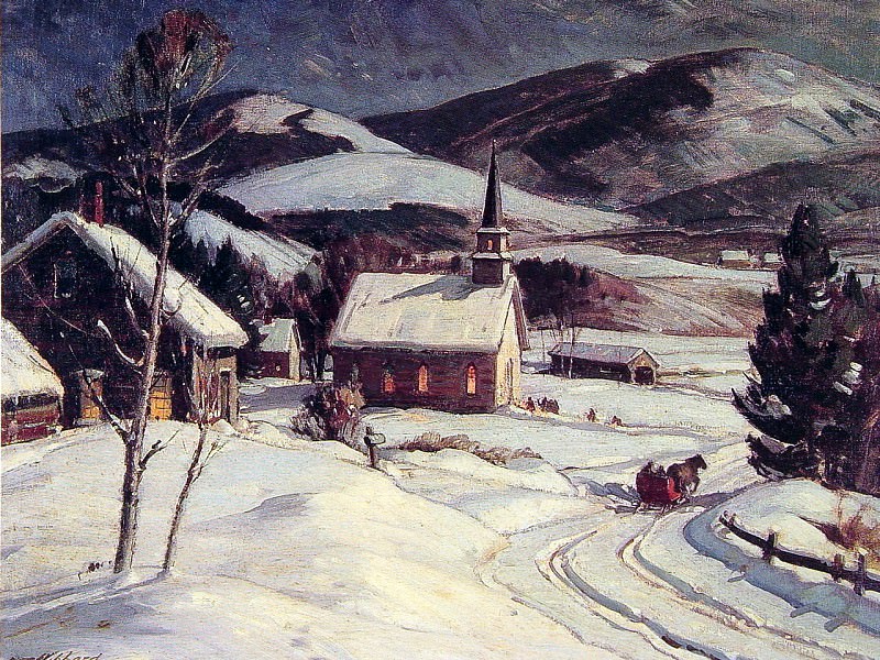 Christmas Eve, Swiftwater. American artists