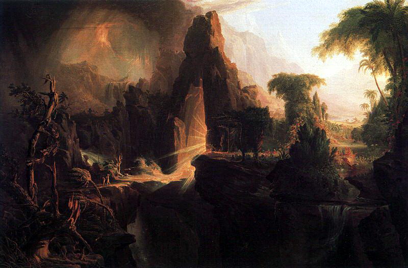 Коул, Томас (1801-1848) - Изгнание из Рая. Американские художники
